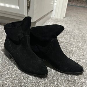Black Suede Women's Ankle Boots